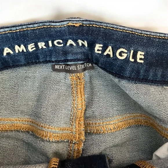 American Eagle Outfitters Women's Curvy Hi-Rise Jegging Size 6 Long Stretch - Picture 6 of 10